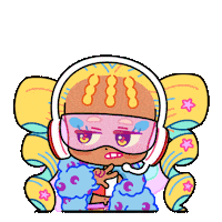 SparklesMagicalMarket music pink blue star Sticker