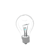 Axemeagain light flash idea bright Sticker