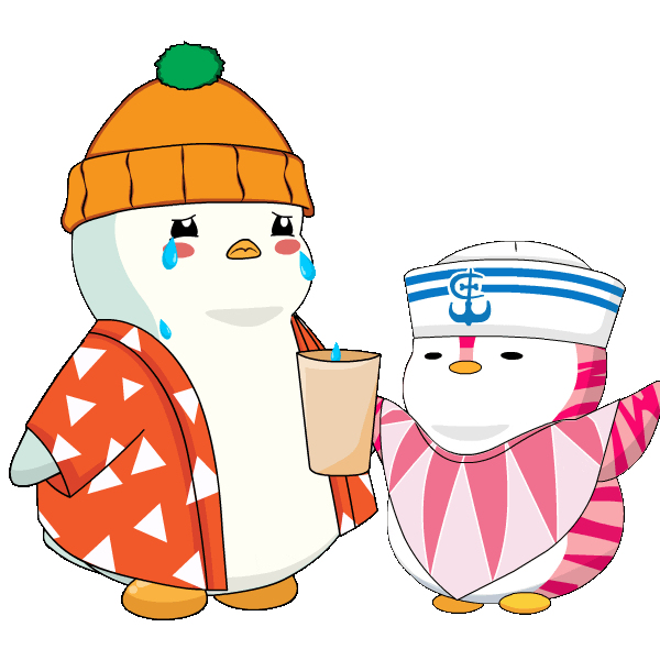 Sad Penguin Sticker by Pudgy Penguins