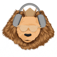 Lion Headphones GIF by King Beats Fitness