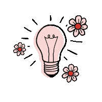 Flowers Glowing Sticker by The Family Circle