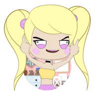 darkviktorystudios crazy angel i dont care going crazy Sticker