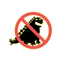 daikaijyu_movie movie logo monster caution Sticker