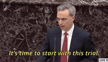 news senate impeachment trial impeachment trial pat cipollone GIF