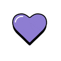 StudioTheY love heart purple the y Sticker