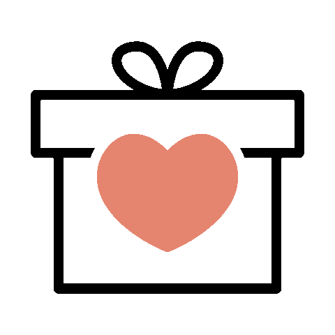 Christmas Present Hearts Sticker by 100% Leiden