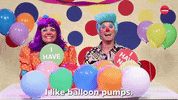 Clown Balloon GIF by BuzzFeed