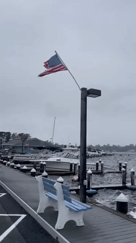 Remnants of Storm Ophelia Bring Choppy Water to New Jersey