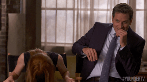 scared peter hermann GIF by YoungerTV
