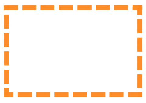 Orange Border Sticker