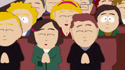 audience praying GIF by South Park 