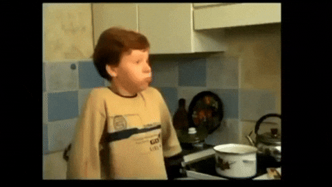 Hot Potato Breath GIF