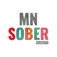 CrookedBeverageCo minnesota sober crooked crookedbeverage Sticker