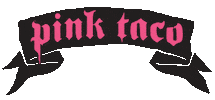 pinktaco pink drink skull miami Sticker