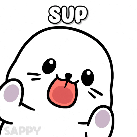 Whats Up Flirt GIF by Sappy Seals