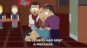 scared boss GIF by South Park 