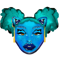 Make Up Cat Sticker
