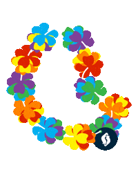 pride parade rainbow Sticker by orbitz