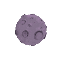 Space Moon Sticker