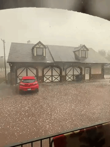 Hail Pummels North Texas Town as Severe Storms Roll Through