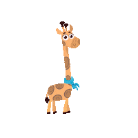 Giraffe Gigi Sticker by PlayKids
