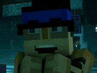 Happy Minecraft Story Mode GIF
