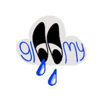 Rain Raining Sticker