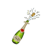 Champagne Sticker