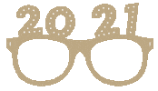 Flashing New Year Sticker