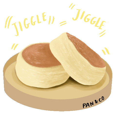 souffle pancake Sticker by Pan&Co.