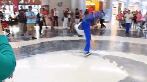 miami airport dancing GIF