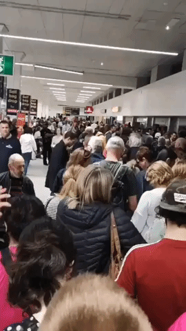 Huge Crowds Fill Manchester Airport as Dozens of Flights Cancelled Due to Fuel Supply Problem