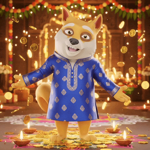 Happy Festival Of Lights GIF by Doge Pound