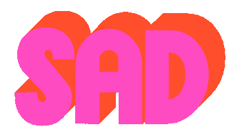 sad over it Sticker by Blair Roberts