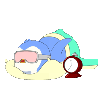 Tired Good Morning Sticker by Pudgy Penguins
