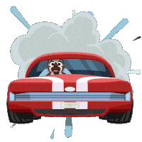 Car Speeding Sticker by Walt Disney Animation Studios