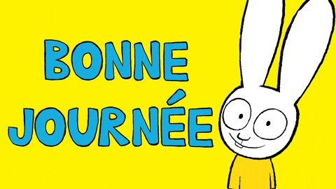 Au Revoir Bonjour GIF by Simon Super Rabbit