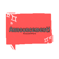 Sparkle Announce Sticker by Dazzle4Rare