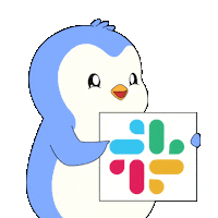 Calling Social Media Sticker by Pudgy Penguins