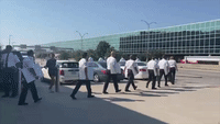 Hundreds of Southwest Pilots Picket Dallas Airport Over Pay and Conditions