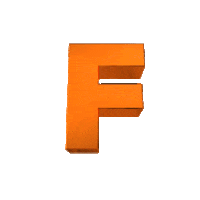 Alphabet F Sticker by ratedglobal