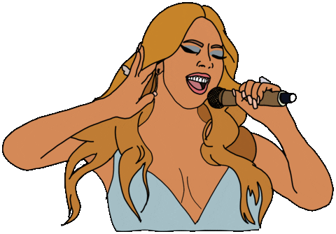 Mariah Carey Singing Sticker by 1900BADDEST