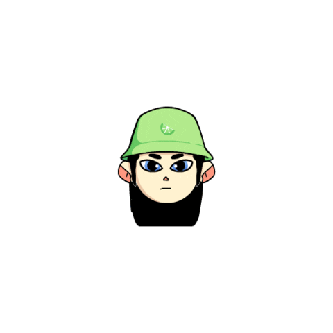 EduSilvArt giphyupload girl cool green Sticker