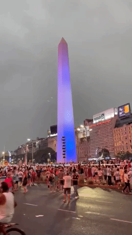 Argentina Fans Celebrate World Cup Win