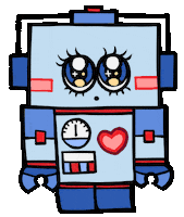 In Love Robot Sticker