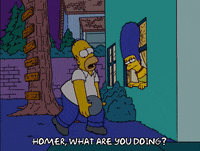 sneaking out homer simpson GIF