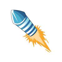 pyroweb_de silvester feuerwerk rakete boller Sticker