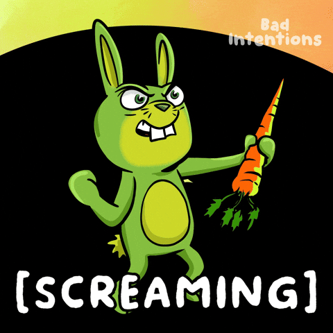 Bunny Screaming GIF by VeeFriends