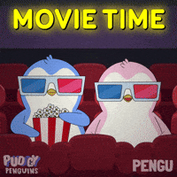 Date Night Popcorn GIF by Pudgy Penguins