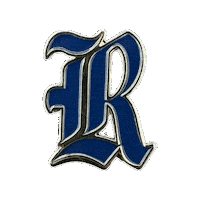 pinnedpins university r rice pin Sticker